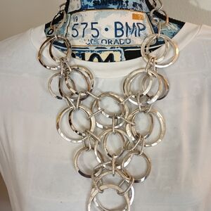 Elegant Silver Chain Link Necklace